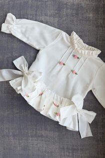Phi ivory viella flower jam pants set
