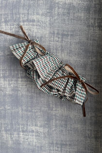 Phi brown and green check jam pant