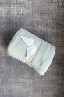 Baby Gi mint angel wing velour blanket
