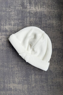 Baby Gi ivory velour angel wing hat