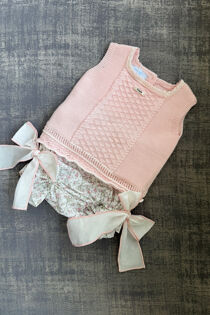 Foque floral knitted jam pants set