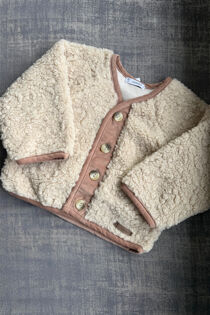 Calamaro cream faux shearling jacket