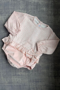 Calamaro nude pink romper 