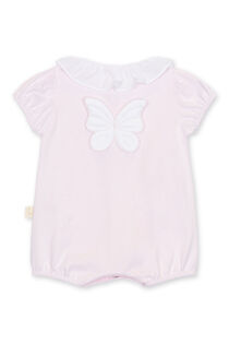 Baby Gi pink butterfly romper