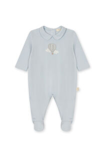 Baby Gi blue hot air balloon babygrow