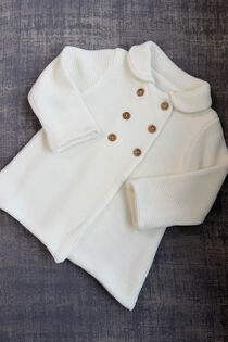 Juliana cream knitted coat