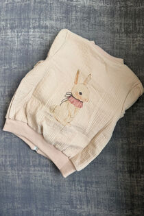 Jamiks peach bunny jacket