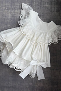 Phi ivory lace trim jam pants set