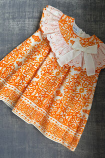 Rochy orange print dress