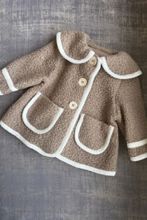Be chic brown boucle coat