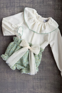 Naxos green tweed jam pants set