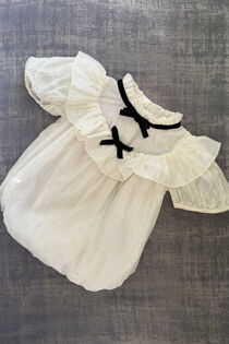 Phi cream silver stud romper 