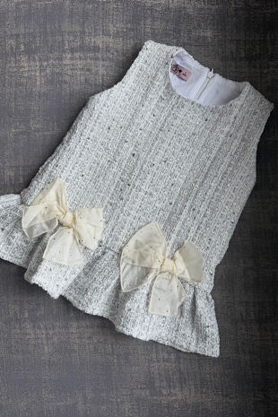 Phi silver tweed dress 