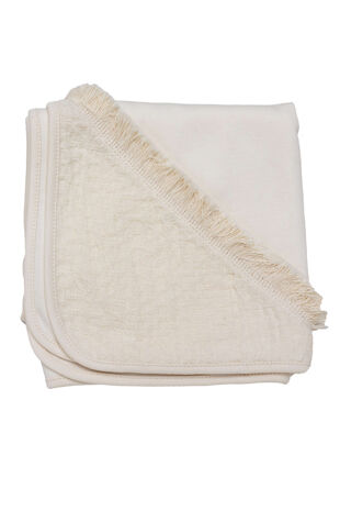 Baby Gi beige tassel trim muslin