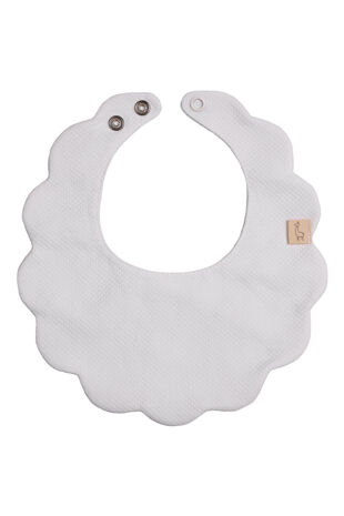 Baby Gi white pique bib
