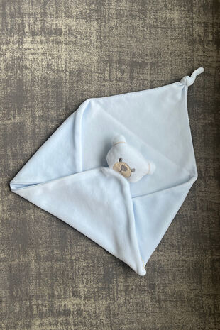 Baby Gi blue teddy comforter