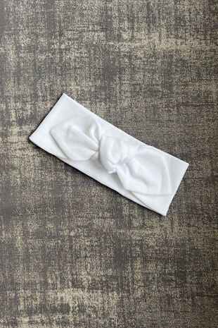 Baby Gi white cotton headband