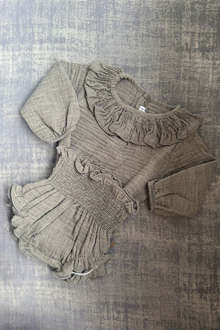 Calamaro brown top and jam pants set