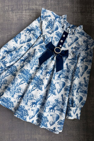 Rochy blue toile dress 