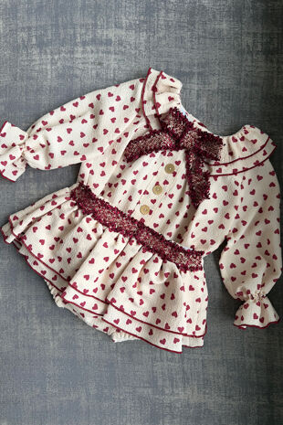Rochy heart print jam pants set