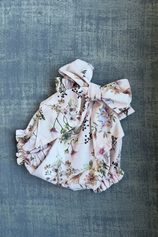 Phi pink floral bow jam pants