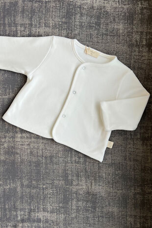 Baby Gi ivory cotton cardigan