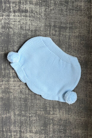 Juliana baby blue pom pom knitted jam pants 