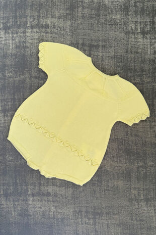 Babydif lemon knitted romper