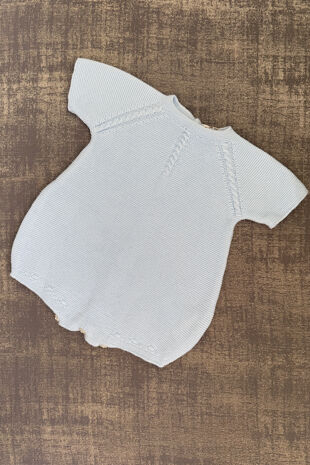 Babydif blue knitted romper 