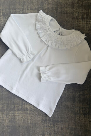 Calamaro London white long sleeve top