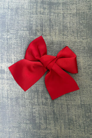Condor red large grossgrain hair bow