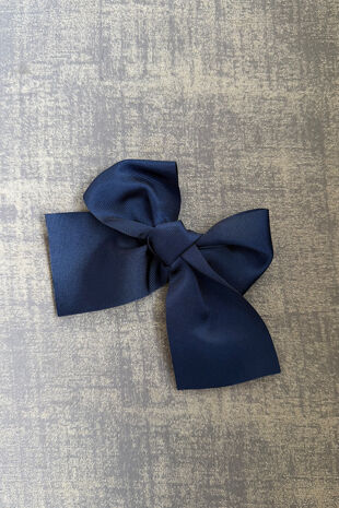 Condor navy large grossgrain hair bow