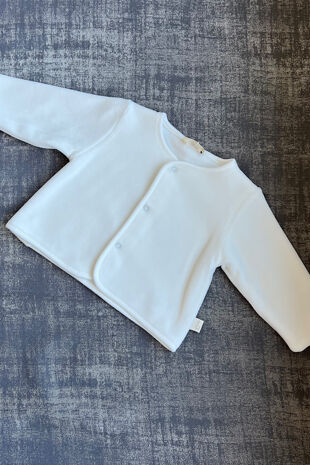 Baby Gi ivory velour jacket