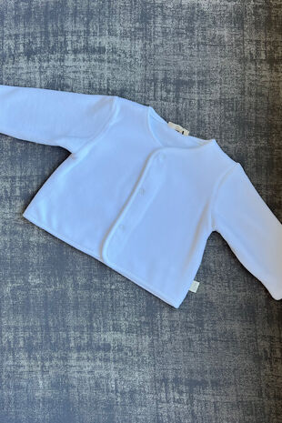 Baby Gi white velour jacket