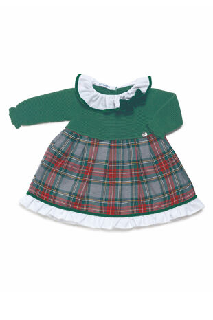 Juliana green tartan dress