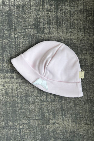 Baby Gi pink cotton angel wing hat