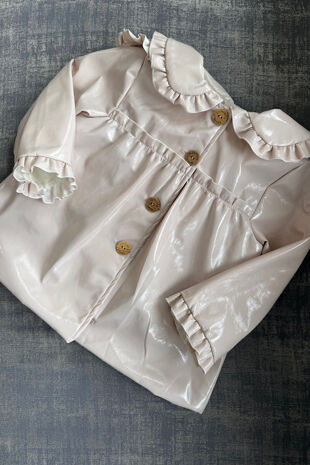 Valentina pink fleece lined coat