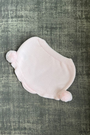 Juliana baby pink knitted pom pom jam pants