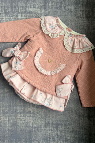 Valentina pink rocking horse jam pants set