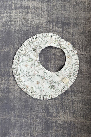 Baby Gi green floral bib