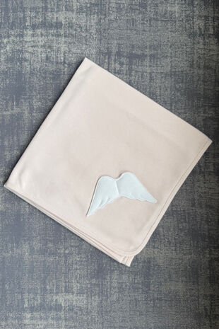 Baby Gi peach pink angel wing cotton muslin