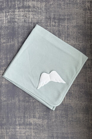 Baby Gi mint angel wing cotton muslin