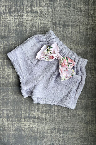 Be chic lilac towelling shorts