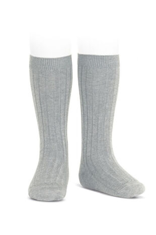Condor aluminium ribbed knee-high socks