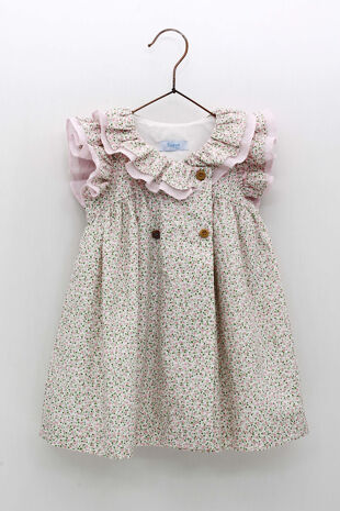 Foque pink floral dress 