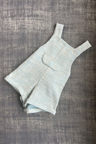Lor Miral blue tweed dungaree