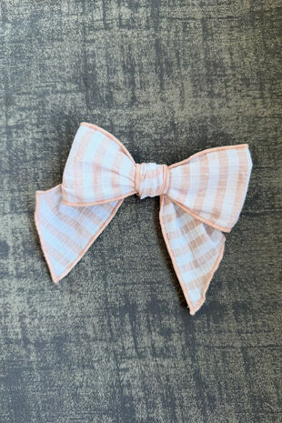 Calamaro pink stripe hair clip