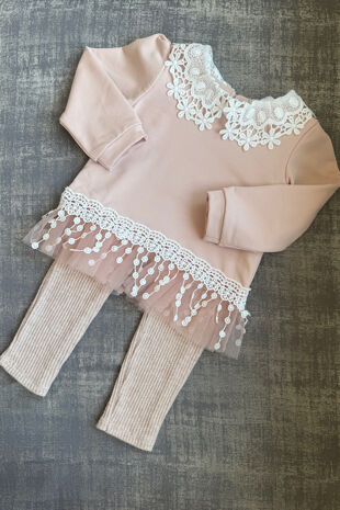 Jamiks dusky pink leggings set