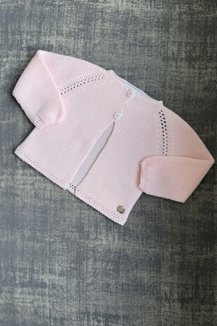 Juliana baby pink knitted cardigan