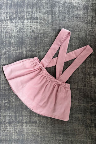 Calamaro dusky pink romper skirt
